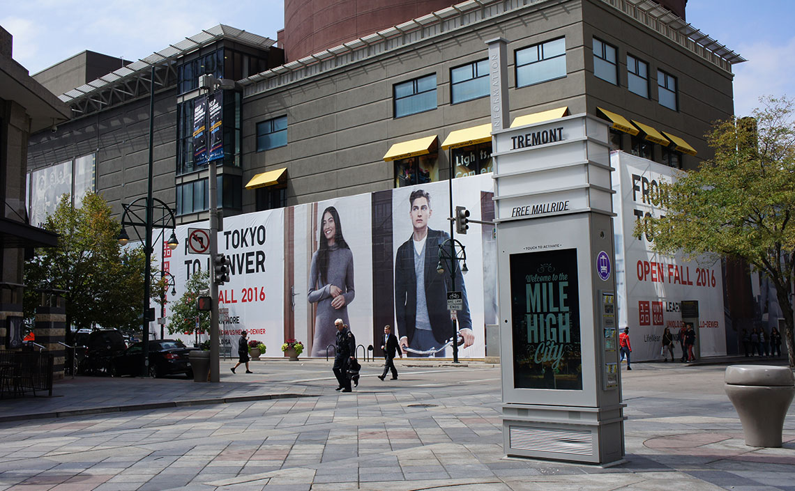 Uniqlo - Construction Scaffold & Mesh Banner Wrap