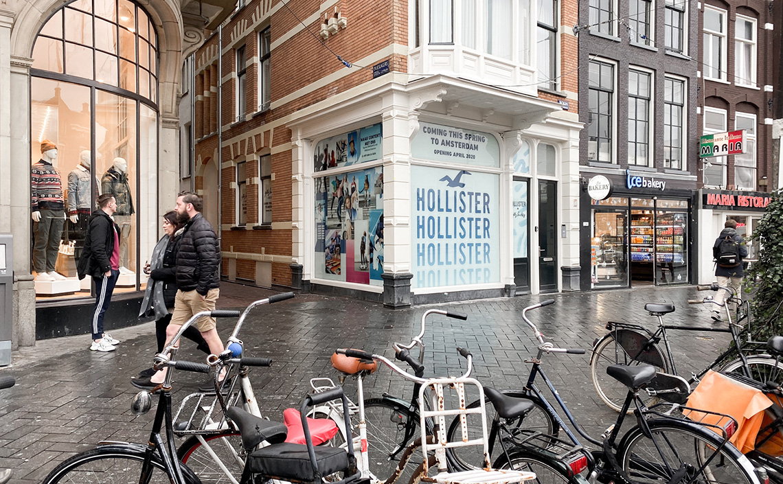 Hollister at Kalverstraat - Window Graphics