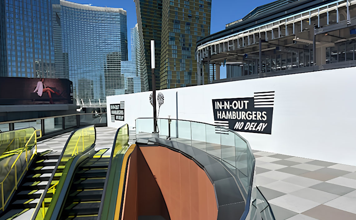 Freestanding Barricade Solutions: In-N-Out Las Vegas Flagship