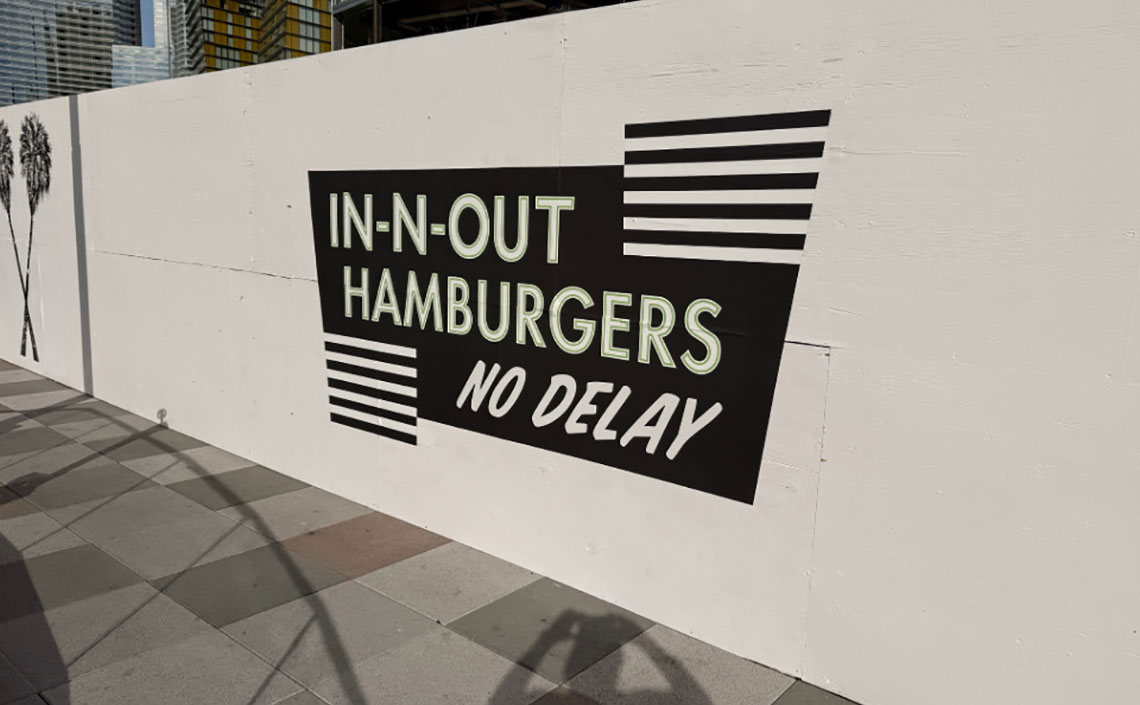 Freestanding Barricade Solutions: In-N-Out Las Vegas Flagship