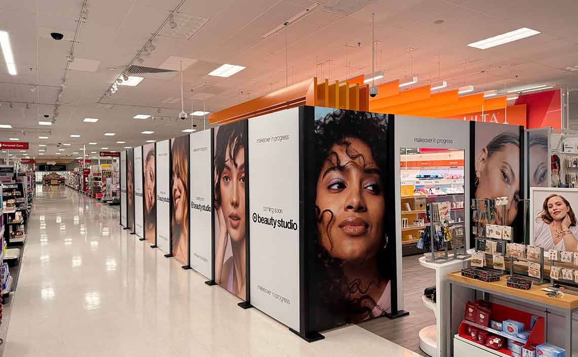 Target Beauty Studio - 611 stores nationwide.