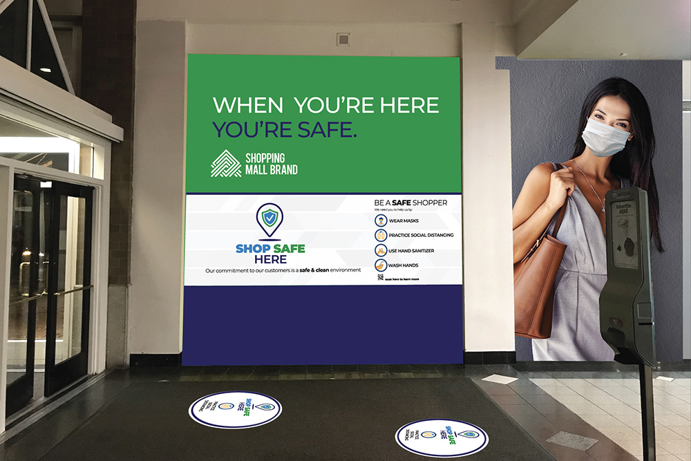 Shop Safe Interior Signage