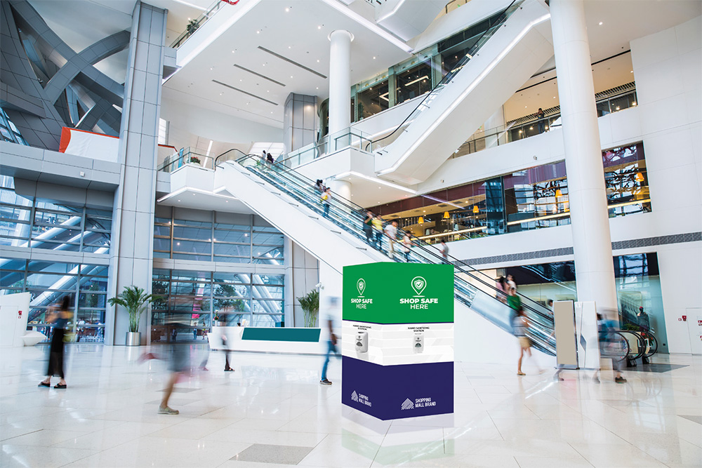 Shop Safe Hand Sanitization Kiosk