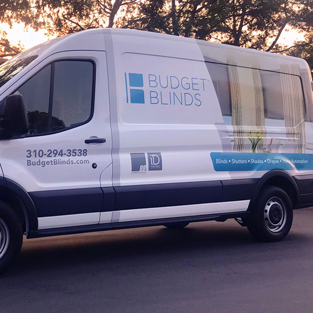 Budget Blinds Van Vehicle Wrap